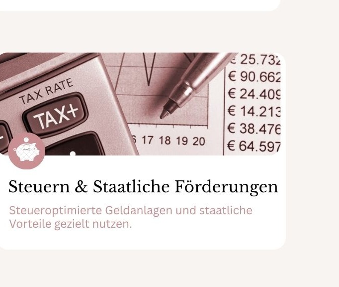 Steuern & staatliche Förderungen